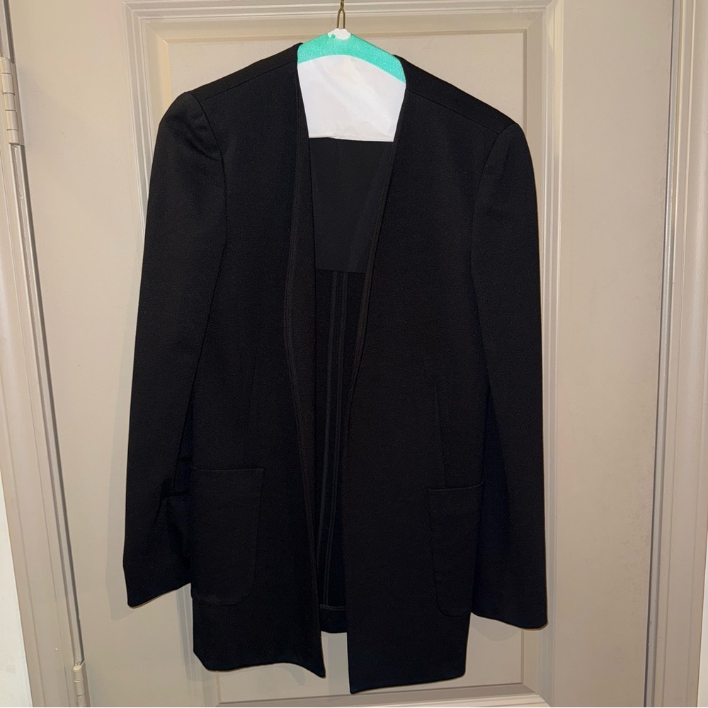 Theory Classic Black Open-Front Blazer
